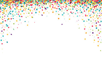 party streamers and confetti, frame with balloons and confetti, confetti background