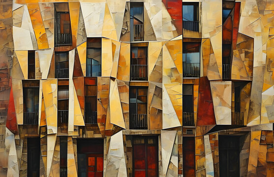 Abstract Building Facade