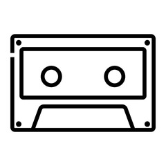 cassette Line Icon
