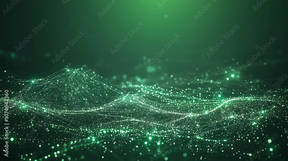 Aufkleber Vibrant green gradient with textured abstract patterns modern background design digital illustration