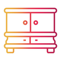 drawer Line Gradient Icon