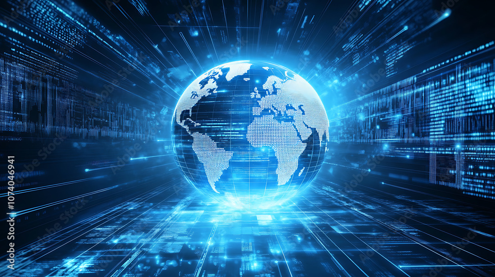 Poster Global data transfer and virtualization based on cloud computing, Cloud computing concept