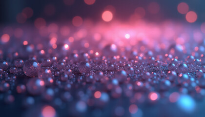 Abstract background of pink and purple bubbles