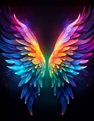 Fototapeta premium colored wings