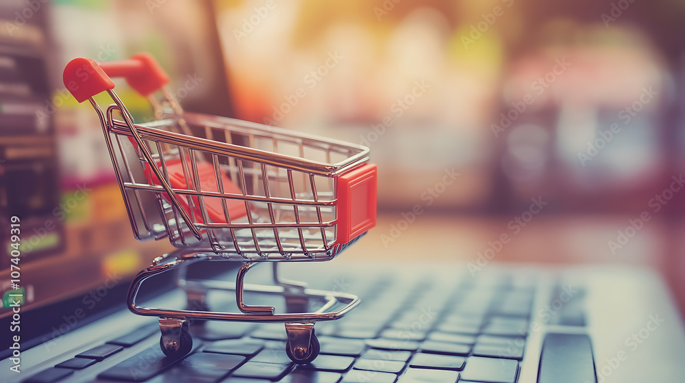 Aufkleber Analyzing e-commerce traffic and optimizing SEO strategies to boost online visibility and drive sales through effective traffic management and data analytics
