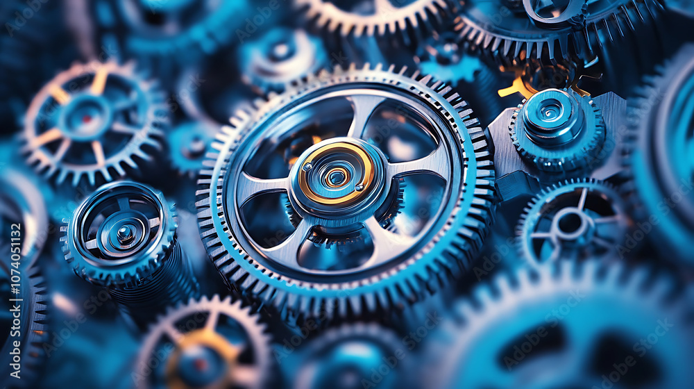 Fototapete Efficient automation streamlines productivity, leveraging modern solutions for optimal work performance