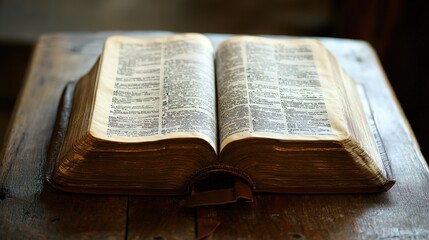 Obraz premium People praying with an open Bible in front of them, demonstrating devotion, faith, and spirituality, capturing the serene and peaceful atmosphere of worship, with a focus on religious practices 
