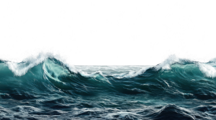 Dynamic Ocean Waves Crashing in a Vibrant Collection of Sea Scenes Generative AI