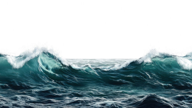 Dynamic Ocean Waves Crashing in a Vibrant Collection of Sea Scenes Generative AI