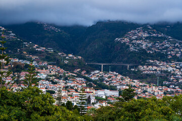 Funchal capital of Madeira Portugal landscape