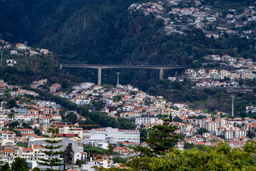Fototapeta premium Funchal capital of Madeira Portugal landscape