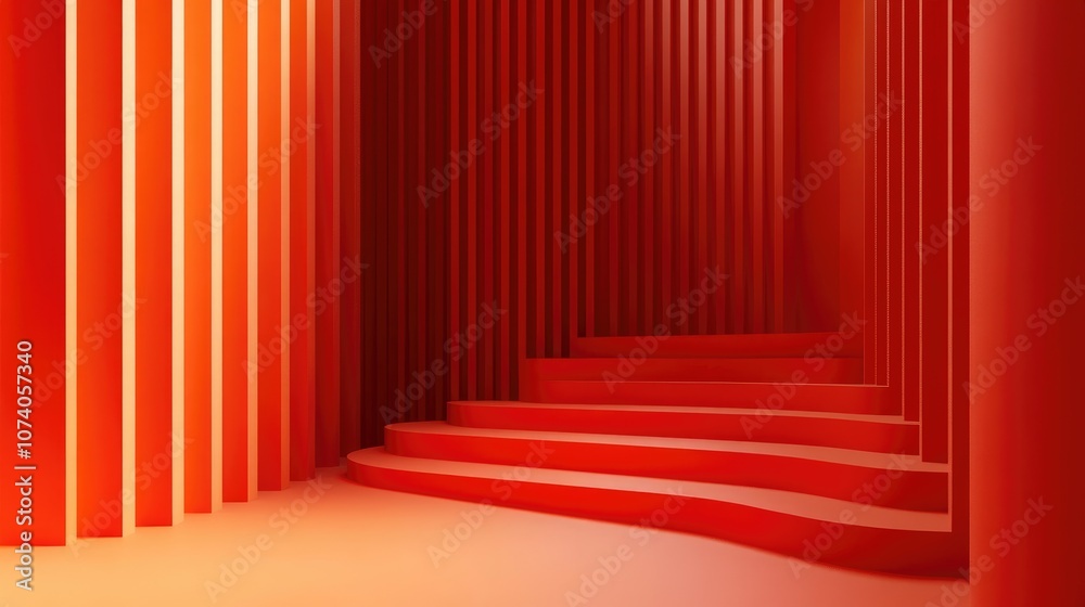Fototapete Abstract 3D background featuring depth and realism ideal for product display 3D rendering
