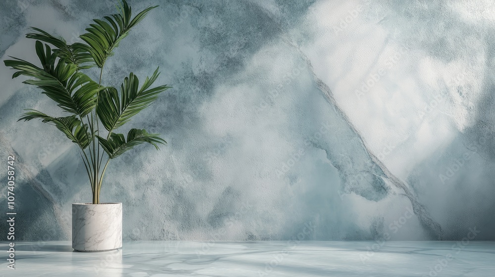 Poster minimalist mock up backdrop for product display and promotional purposes featuring a marble texture 