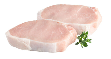 fresh pork cut out isolated transparent background