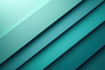 Obraz premium Abstract Diagonal Pattern of Turquoise and Teal Panels