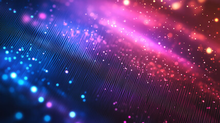 Fototapeta premium Vibrant abstract background with colorful bokeh lights and glowing particles, creating dynamic and energetic atmosphere. Perfect for digital art and design projects