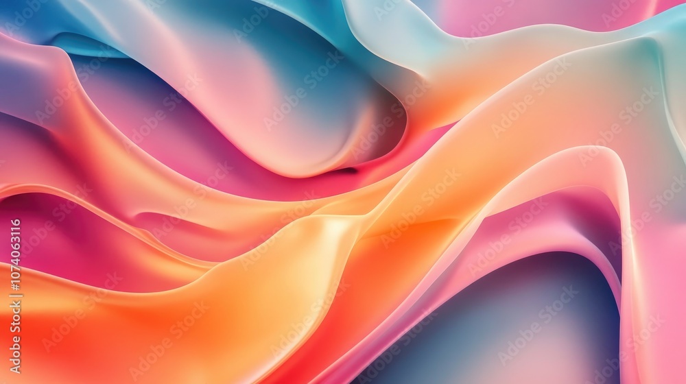 Aufkleber stunning minimalist abstract background 3d illustration 3d rendering