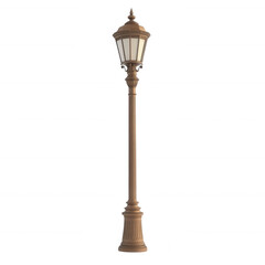 Fototapeta premium Lamppost, white isolate background