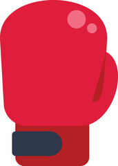 Red boxing glove representing boxing match sport competition