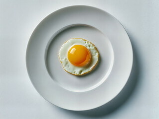Perfect egg sunny side up