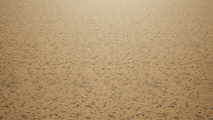 Concept or conceptual brown background of ground dirt texture.  3d illustration metaphor for nature, countryside, construction, agriculture, environment and ecology