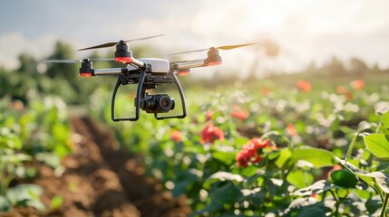 Modern Technology in Organic Farming with Drone