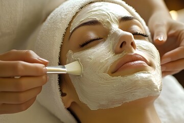 A skin care massage , Generative AI