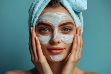 A skin care massage , Generative AI