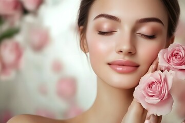 A skin care massage , Generative AI