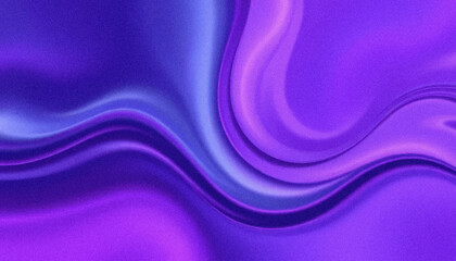 Fototapeta premium Abstract grainy background with gentle colored waves and lines, blue and purple colors, noise grain texture wallpaper design