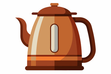 Electric kettle on a white background vector illustration