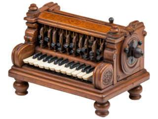 Vintage Wooden Abacus with Transparent Background, Showcasing Intricate Design and Elegant Craftsmanship, Perfect for Nostalgic and Historical Themes in Stock Photography