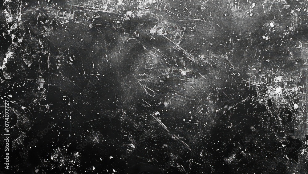 Aufkleber abstract black and white texture with scratches and splashes