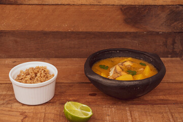Sancocho soup typical Colombian fish food