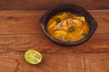Sancocho soup typical Colombian fish food