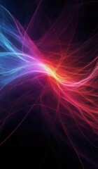 Obraz premium a close up of a colorful abstract background with a black background