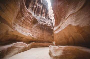 landscape of Petra in the morning