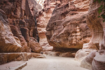  mountain landscape of Petra in the morning