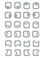 logo 3.epsicons, logo basic, icon design, line art logo, geometric shape, abstract icon, lettermark, emblem, symbol, symbol logo, tech logo, business icon, app icon, ad icons, buttons, company, new ic