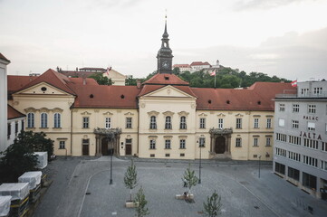 Obraz premium panorama of the city of Brno and the cathedral