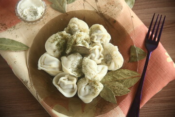 tasty dumplings on a plate