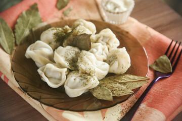tasty dumplings on the table
