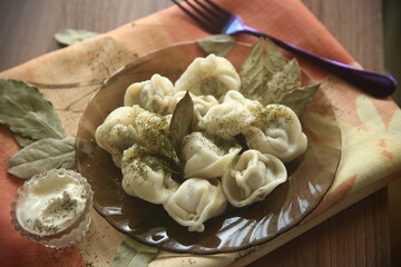 tasty dumplings on the table