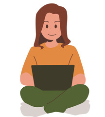 person working on laptop