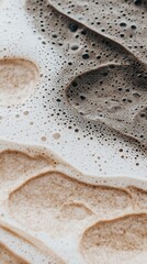 Foamed Brown Liquid with Air Bubbles
