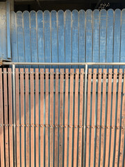 Obraz premium metal fence with rusty wire