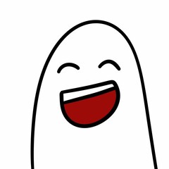 ghost cartoon on white background