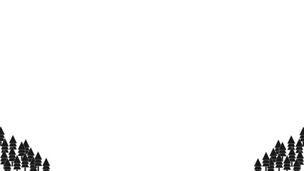 Background white with black pine trees. Vector can be used for banners, posters, power points, templates, slides, etc.