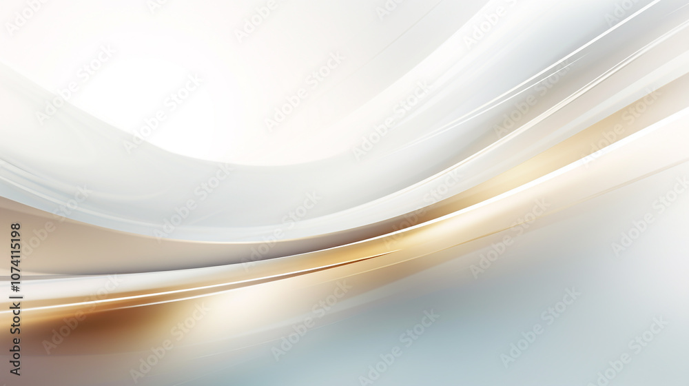 Wall mural modern gold and light grey square overlapped pattern on background with shadow. white background. mi