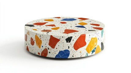 Colorful Terrazzo Round Table Design